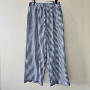 Blue and White Striped Pants New Without Tags